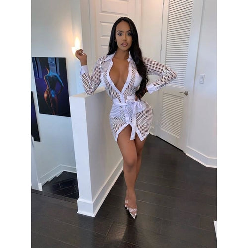 Sexy mini short neon dress