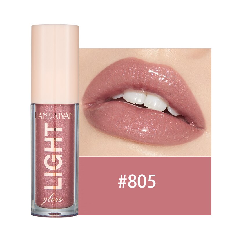 Brillo de labios Mirror Pearl, resistente al agua, duradero, hidratante, brillo labial