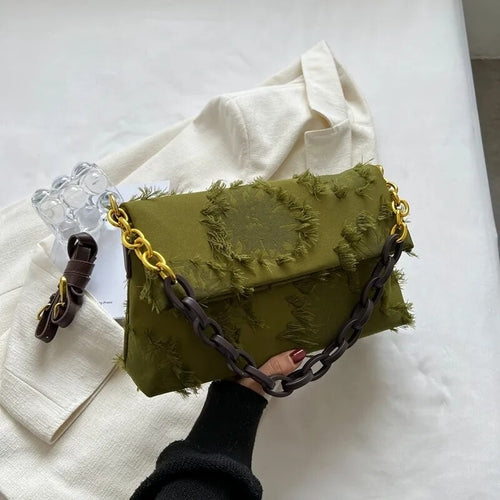 LEFTSIDE Canvas Crossbody Bags for Women New In Latest Trend