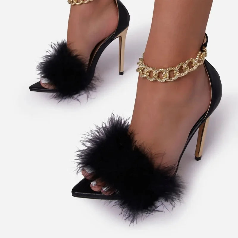 High Heels Summer Pointed Open Toe Sandal Sexy Woman Sandal