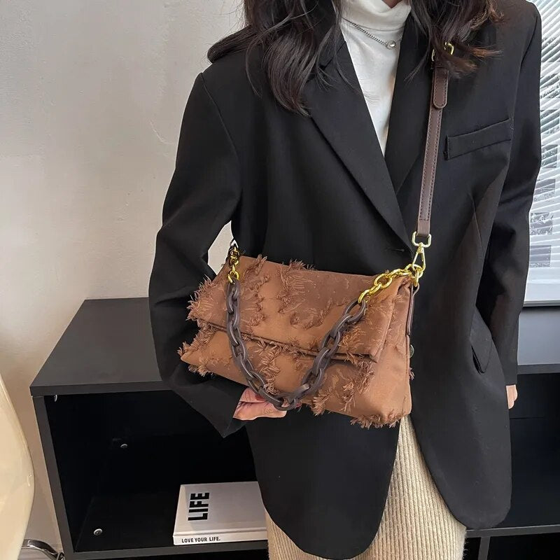LEFTSIDE Canvas Crossbody Bags for Women New In Latest Trend