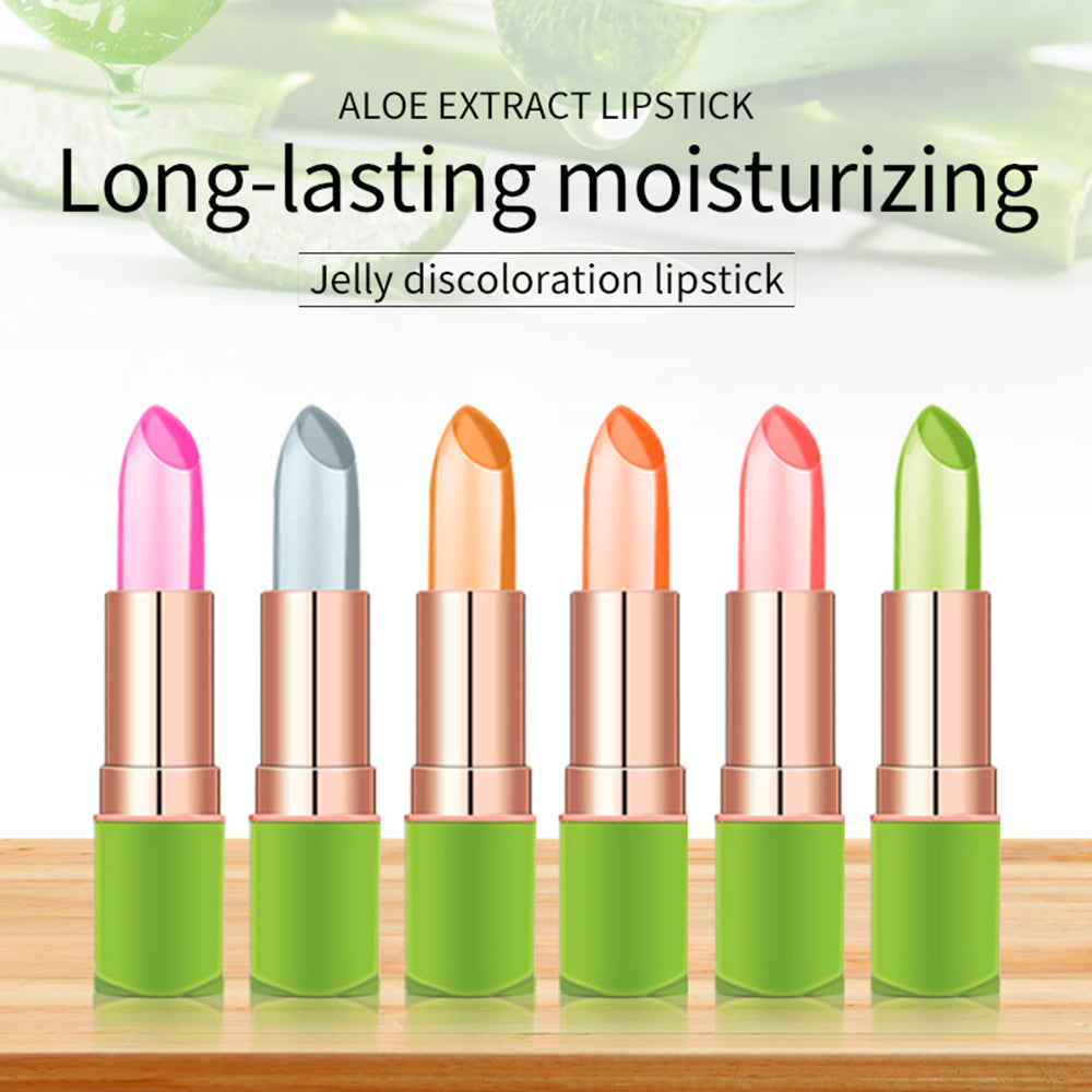 Vibely New 7 Color Color Mood Changing Lip Balm Natural Aloe Vera