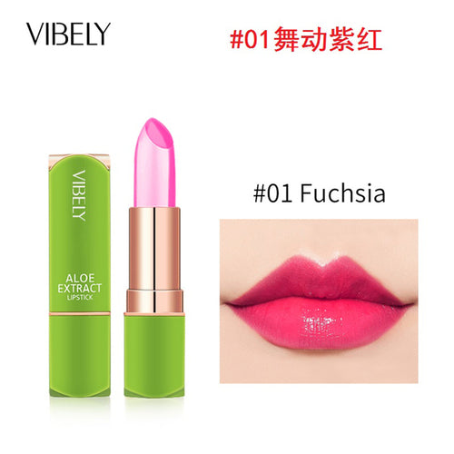 Vibely New 7 Color Color Mood Changing Lip Balm Natural Aloe Vera
