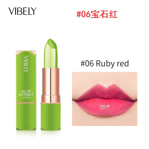 Vibely New 7 Color Color Mood Changing Lip Balm Natural Aloe Vera