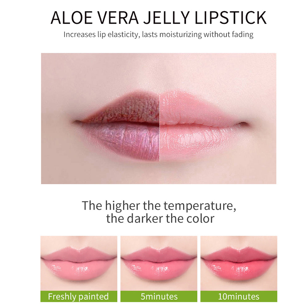 Vibely New 7 Color Color Mood Changing Lip Balm Natural Aloe Vera