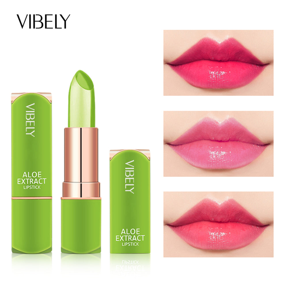 Vibely New 7 Color Color Mood Changing Lip Balm Natural Aloe Vera