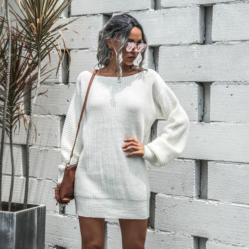 Women's Pullover Sweater Dress