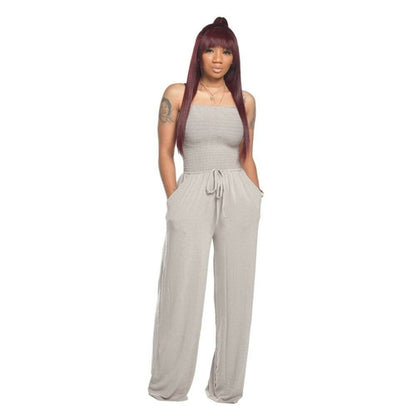 Streetwear Sexy Wide Leg Pants Jumpsuits
