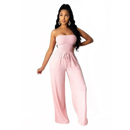 Streetwear Sexy Wide Leg Pants Jumpsuits