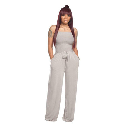 Streetwear Sexy Wide Leg Pants Jumpsuits
