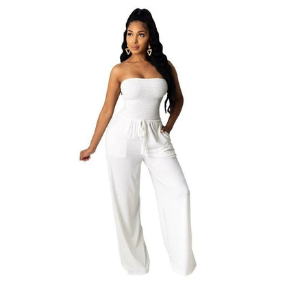 Streetwear Sexy Wide Leg Pants Jumpsuits