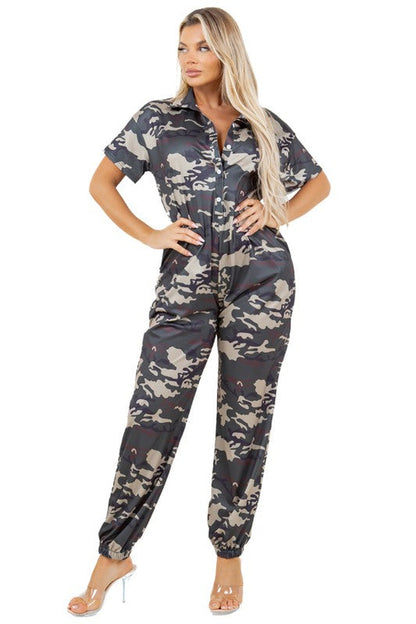 Women's Camoflouge Fashion Jumpsuit