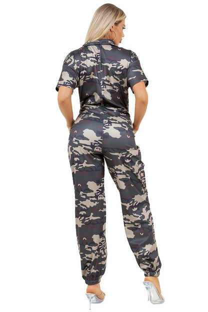 Women's Camoflouge Fashion Jumpsuit