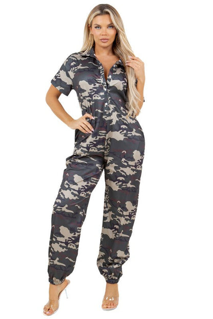 Women's Camoflouge Fashion Jumpsuit
