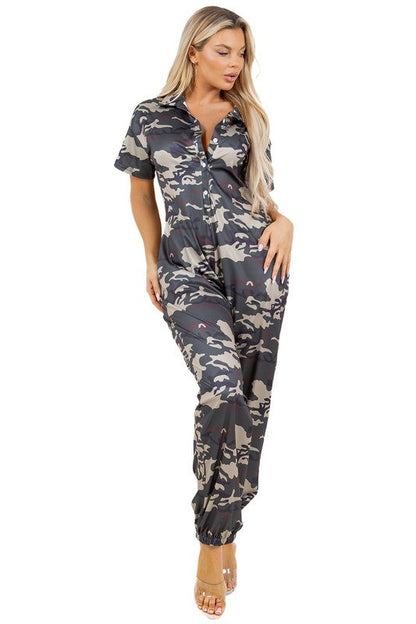 Women's Camoflouge Fashion Jumpsuit