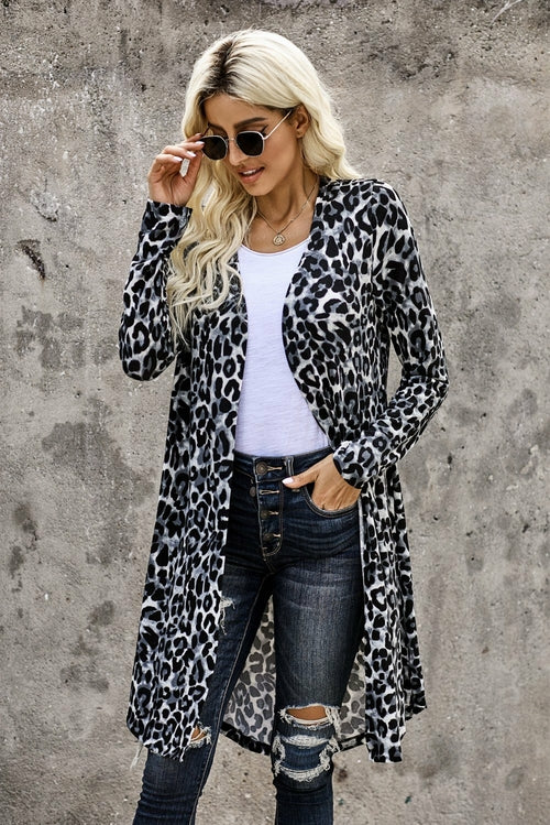 Print Long Cardigan