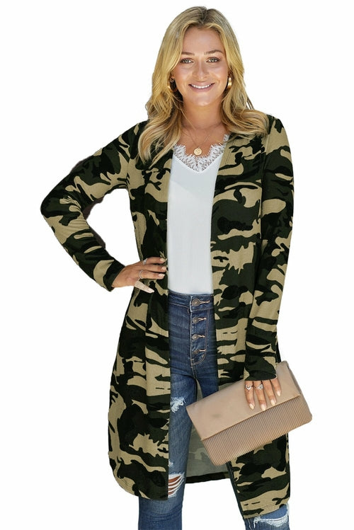 Print Long Cardigan