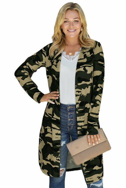 Print Long Cardigan