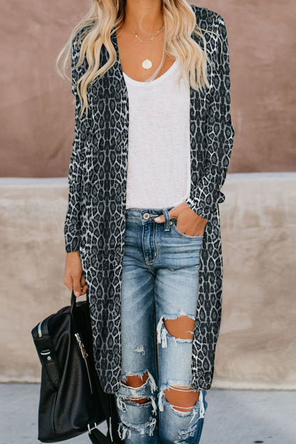 Print Long Cardigan