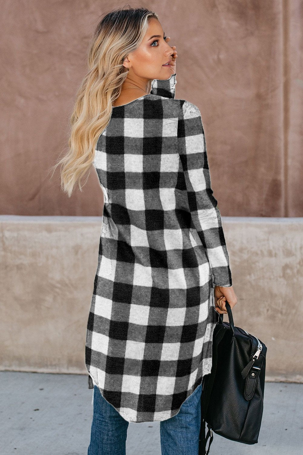 Print Long Cardigan