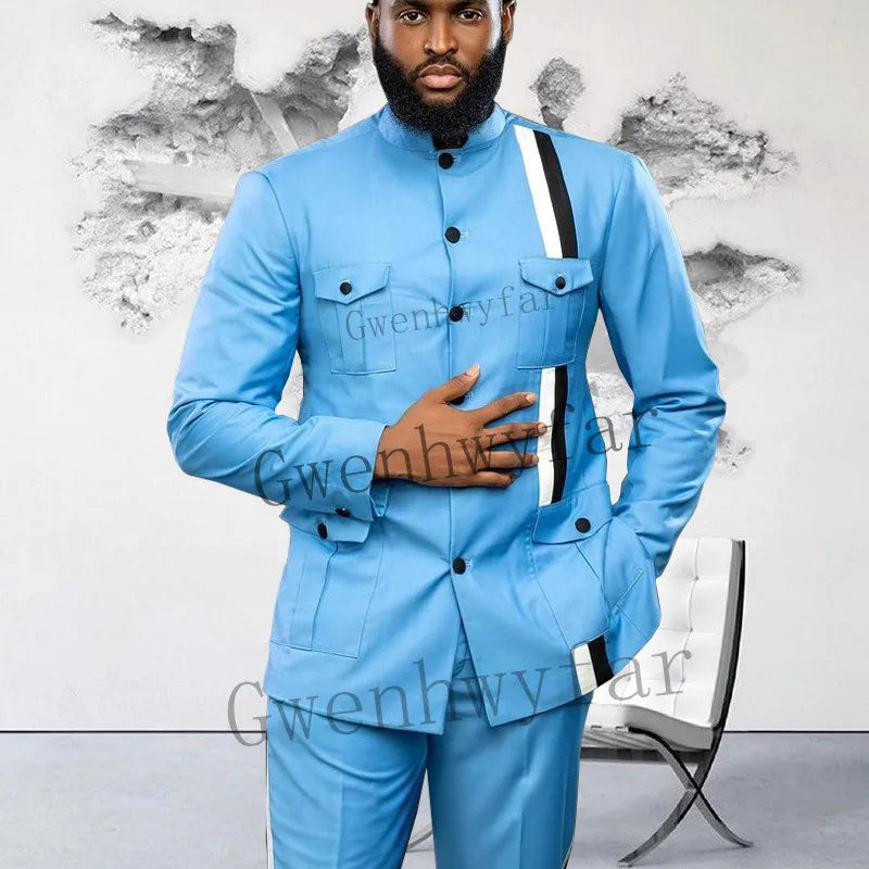 Gwenhwyfar Fashion Summer White Groom Tuxedos Wedding Suits