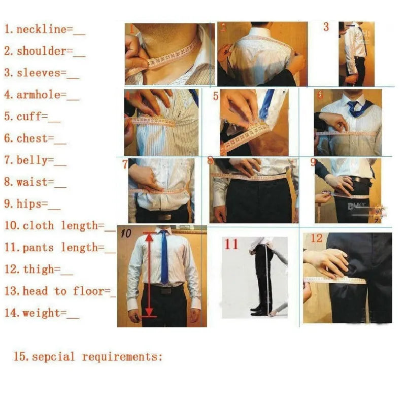 Men Suits  One Button Groomsmen Notch Lapel Groom Tuxedos