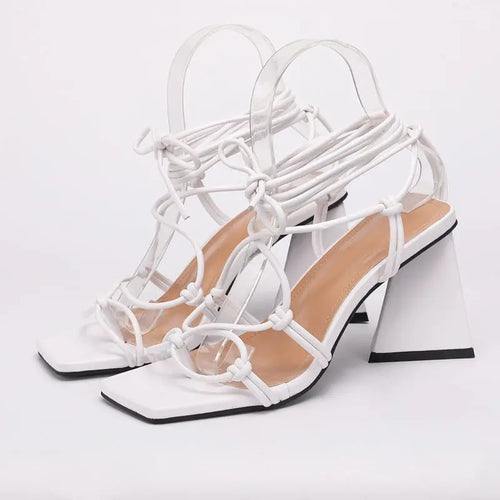 New Cross-Strap Women Sandals Summer Fashion Sexy High Heels