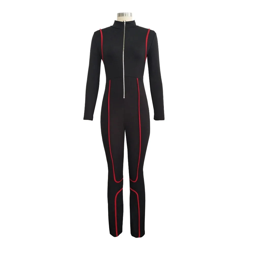 Womens jumpsuit long sleeve Sexy bodycon