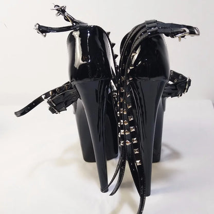 8-inch stiletto heels, women's sandals, models fashion runway