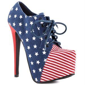 HUMILIA Stiletto American Flag heel