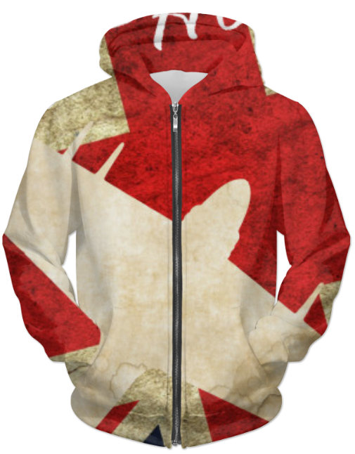 Hawker Typhoon Vintage WW2 ZIP HOODIE