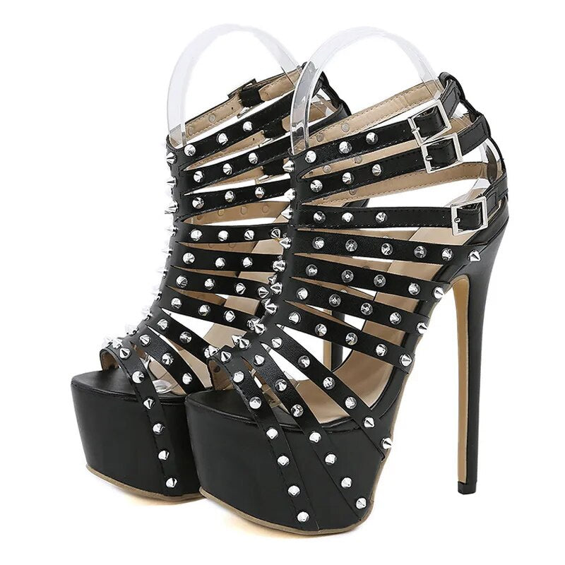 2024 Platform High Heels Sandals Women Sexy Peep Toe Pumps