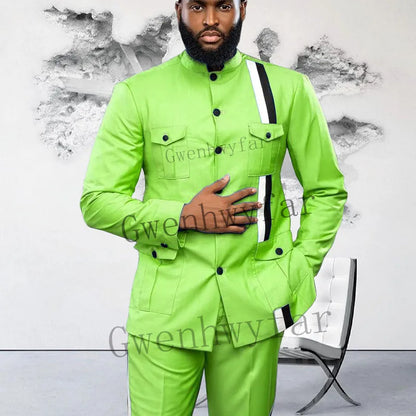 Gwenhwyfar Fashion Summer White Groom Tuxedos Wedding Suits