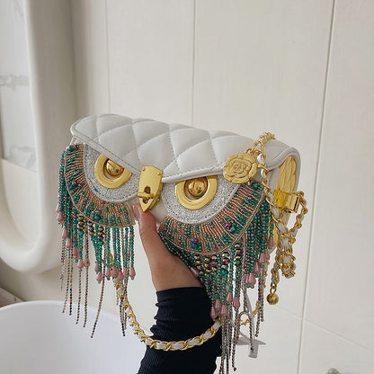 High Quality Women's Bag Fashion Owl Purses And Handbags Chain One