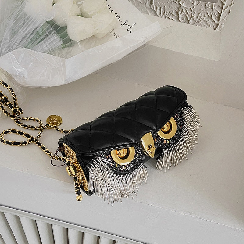 High Quality Women's Bag Fashion Owl Purses And Handbags Chain One