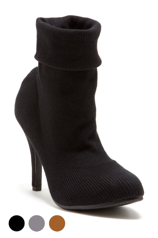 ISABELLA Suede ankle cut boot with leg warmer