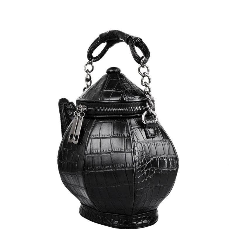 New in Punk Teapot Shaped Women Handbag Shoulder Crossbody Bag Gothic