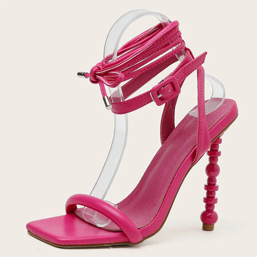 Summer New Ankle Buckle Strappy Sandals for Women Sexy Fashion Strange