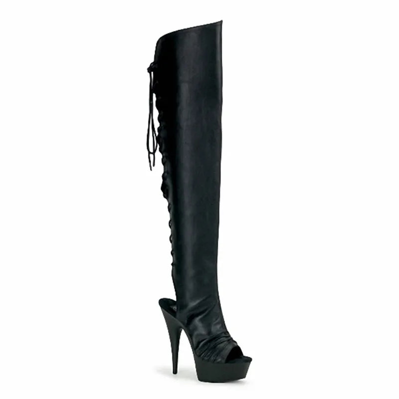 15cm Hot Sexy Night Club boots Motorcycle Boots womens summer boots 6