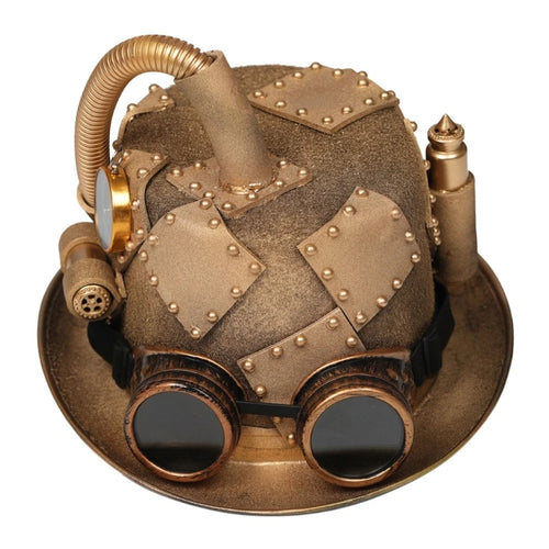 Steampunk Men Hat With Goggles Gay Top Hat Jazz Hat Gothic Steampunk