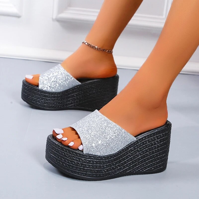 Sandals Summer New Women Slippers Wedges Platform Beach Flip