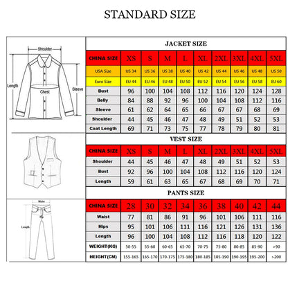 Tailore-Made Men's Suits Business Office Wear Plaid Check Blazer
