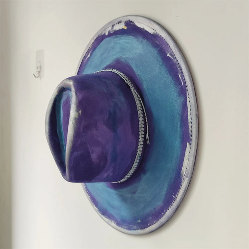 Retro Suede Fedora Hat with Feather Accessories