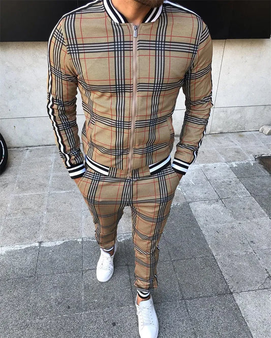 Muscle Sport Suits European American Trends  Fitness Zipper
