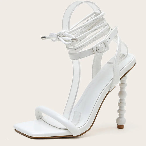 Summer New Ankle Buckle Strappy Sandals for Women Sexy Fashion Strange