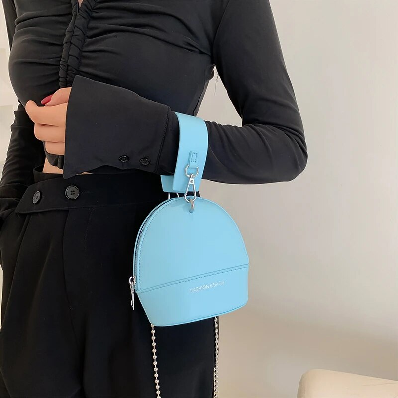 High Quality Leather Shoulder Bags for Women Fashion Bucket Bag Brand