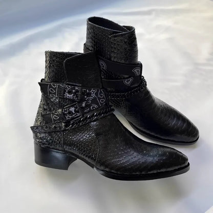 New Design Men Chelsea Boots Genuine Leather High-end Tooling Shoes