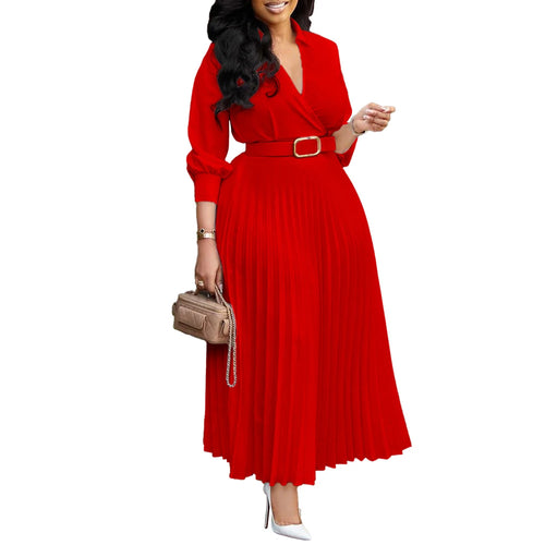 2024 Spring New Church Dress Women Lady Elegant Party Solid Color