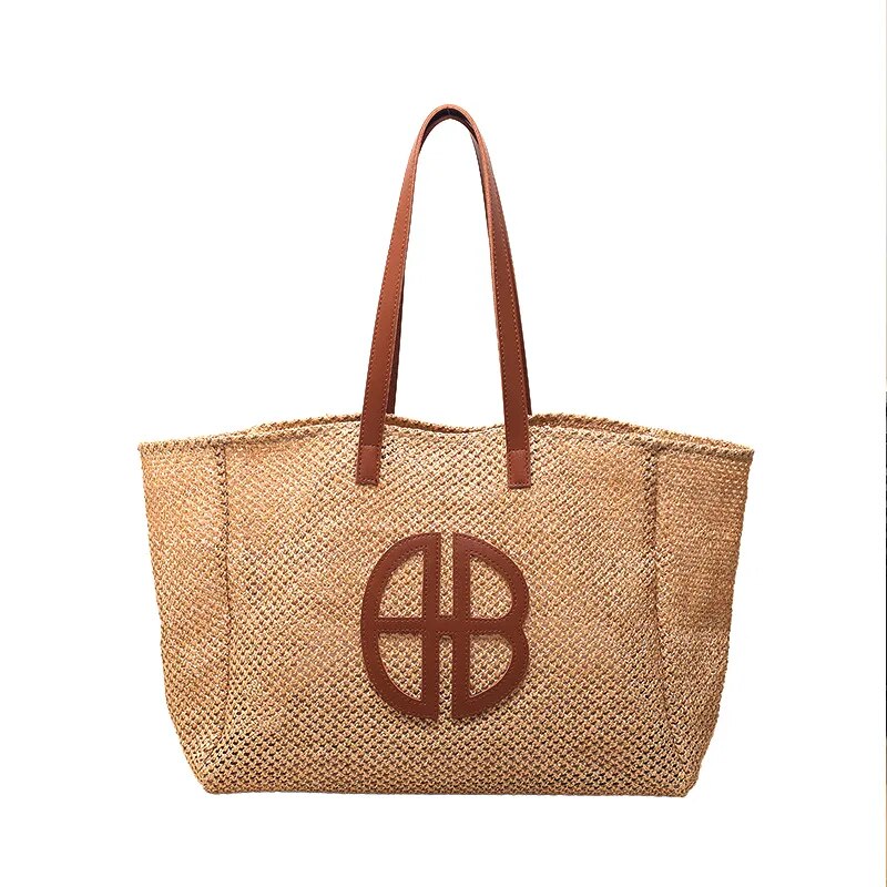 Straw Large-capacity Tote Handbag Brand Trendy Shoulder Handbag 2023