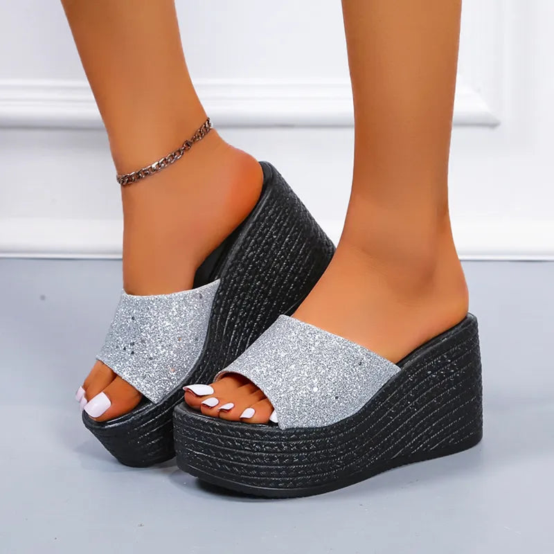 Sandals Summer New Women Slippers Wedges Platform Beach Flip